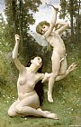 William Bouguereau Love Takes Flight painting